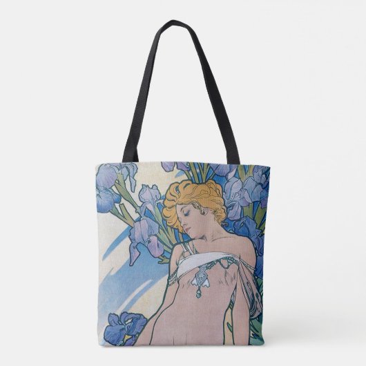 Iris (vier Blume), Alphonse Mucha Tasche (Rückseite)