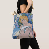 Iris (vier Blume), Alphonse Mucha Tasche (Von Nahem)