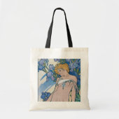 Iris (vier Blume), Alphonse Mucha Tragetasche (Vorne)