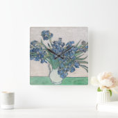 Iris Vincent van Goghs |, 1890 Quadratische Wanduhr (Zuhause)