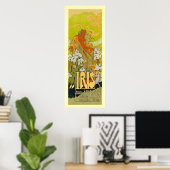 IRIS Vintage französische Werbung Poster (Heimbüro)