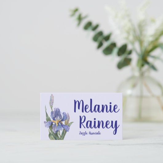 Iris Visitenkarte (Stehend Vorderseite)