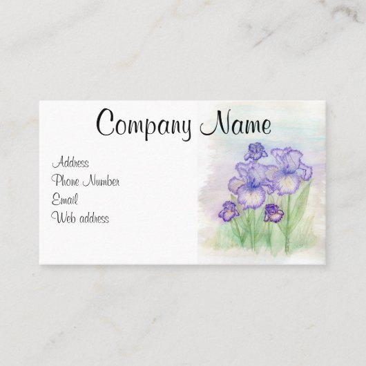 Iris-Visitenkarten Visitenkarte (Vorderseite)