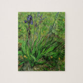 Iris von Vincent van Gogh, Blume im Vintagen Garte Puzzle (Vertikal)