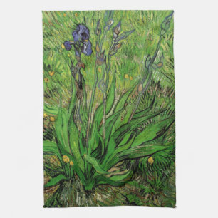 Iris von Vincent van Gogh, Vintage Gartenblumen Geschirrtuch