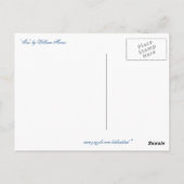 "Iris" von William Morris Postkarte (Rückseite)