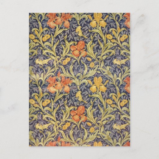 "Iris" von William Morris Postkarte (Vorderseite)