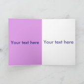 Iris Watercolor Grußkarte mit Umschlag Karte (Innenseite)