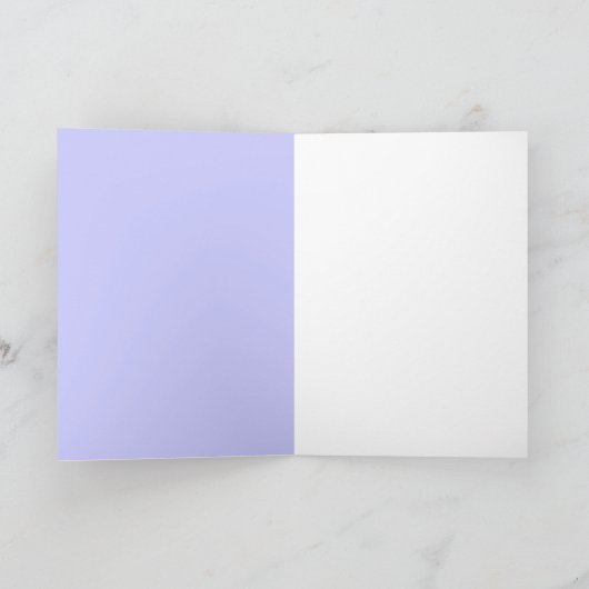 "Iris Watercolor with Morris Design" Karte (Innenseite)