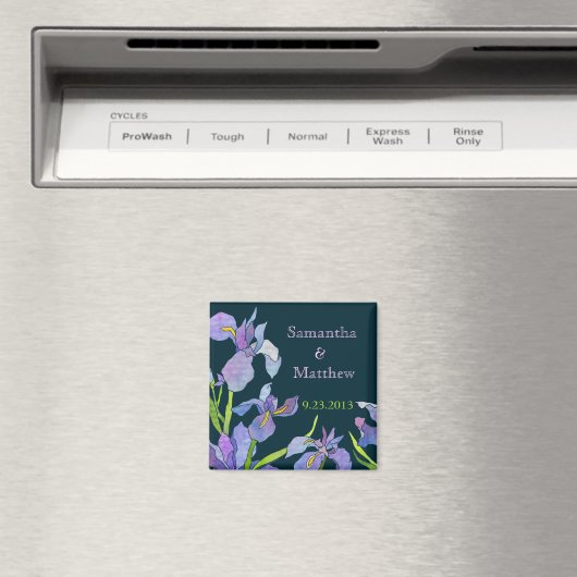 Iris Wedding Save the Date Magnet (In Situ (Geschirrspüler))