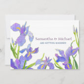Iris Wedding Save the Date Wedding Einladungen (Vorderseite)