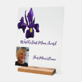 Iris: Weltniveau für beste Mama Acrylschild (Winkel)