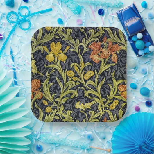 Iris William Morris Muster Pappteller (Party)