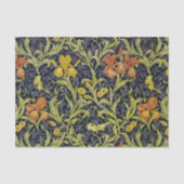 Iris William Morris Pattern Tissue Paper Seidenpapier (Vorderseite)