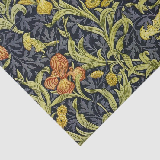 Iris William Morris Pattern Tissue Paper Seidenpapier (Ausschnitt)