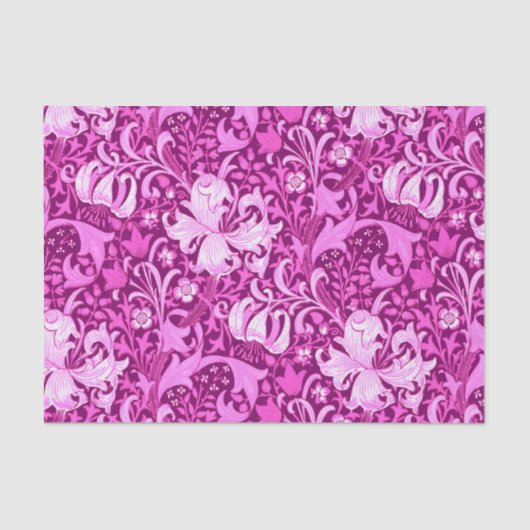 Iris Williams Morris und Lilie, Amethyst Lila Seidenpapier (Vorderseite)