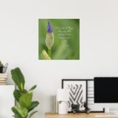 Iris with Quote Poster (Heimbüro)