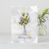 Iris & Yellow Roses Denken Sie an Sie (Stehend Vorderseite)