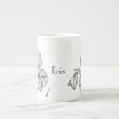 Iris zum Anpassen oder Personalisieren Porzellantasse (Vorderseite)