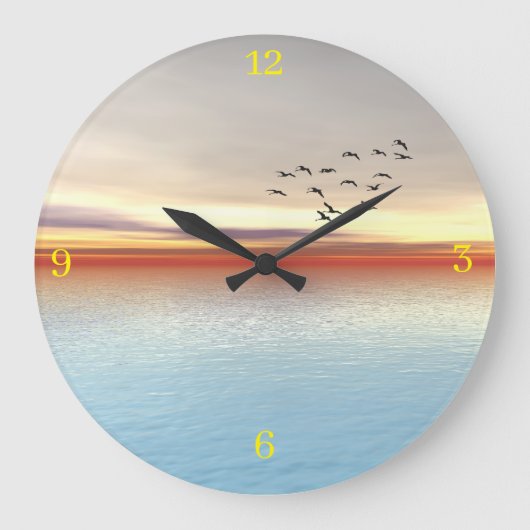 Irisbild für die Acrylmauer-Uhr Große Wanduhr (Vorderseite)