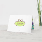 Irisblauer japanischer Irislesekarte Karte (Rückseite)