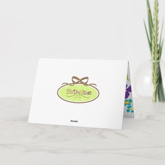 Irisblauer japanischer Irislesekarte Karte (Rückseite)