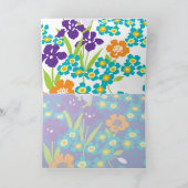 Irisblauer japanischer Irislesekarte Karte (Innenseite)