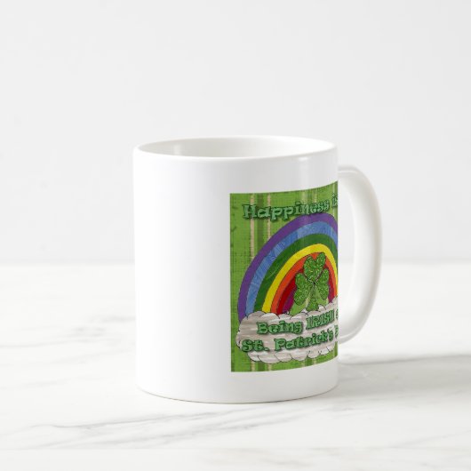 Irisch am St. Patrick's Day Kaffeetasse (VorderseiteRechts)