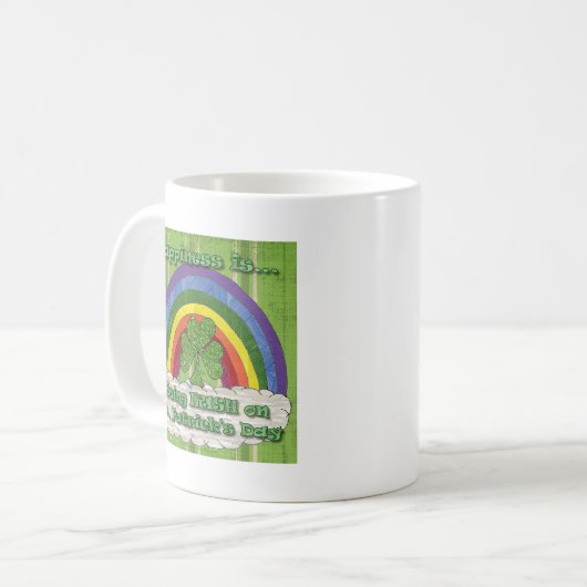 Irisch am St. Patrick's Day Kaffeetasse (Vorderseite Links)