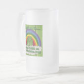 Irisch am St. Patrick's Day Mattglas Bierglas (Vorderseite Links)