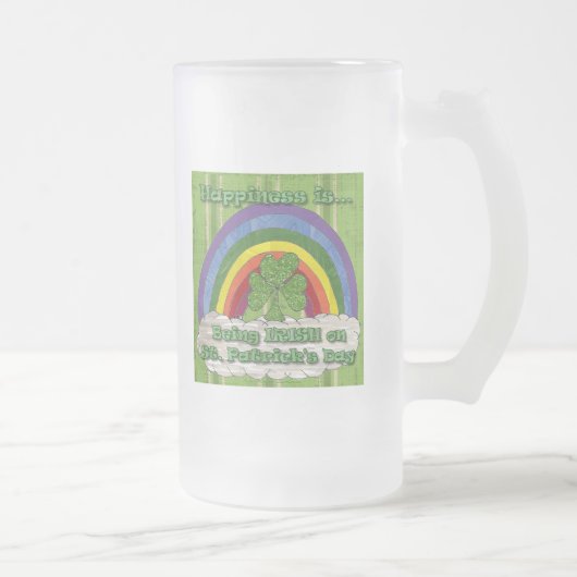 Irisch am St. Patrick's Day Mattglas Bierglas (Rechts)