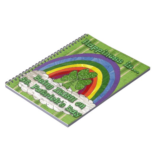 Irisch am St. Patrick's Day Notizblock (Linke Seite)