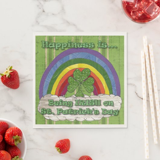 Irisch am St. Patrick's Day Serviette (Beispiel)