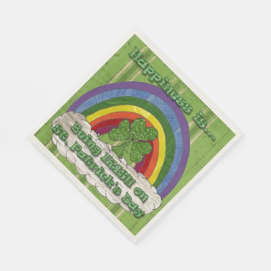 Irisch am St. Patrick's Day Serviette (Ecke)