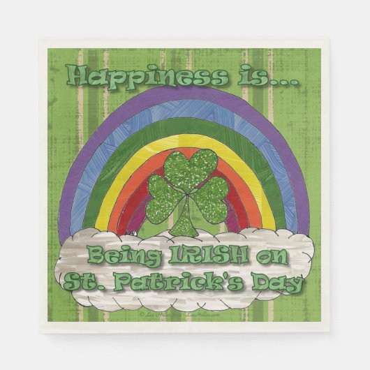 Irisch am St. Patrick's Day Serviette (Vorderseite)