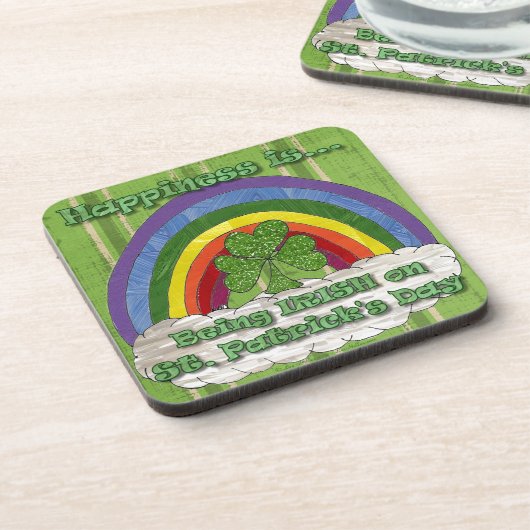 Irisch am St. Patrick's Day Untersetzer (Linke Seite)