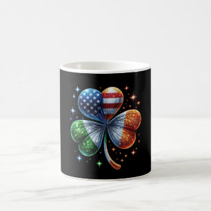 Irisch-Amerikanische Flagge ST. PATRICK'S DAY Kaffeetasse