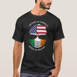 Irisch-Amerikanische Wurzeln im Irlandceltic-Baum T-Shirt