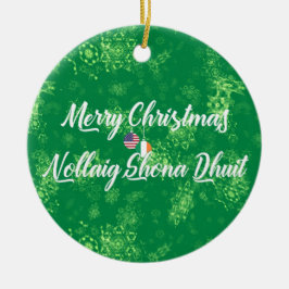 irisch-amerikanische zweisprachige Dekoration, gäl Keramik Ornament
