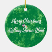 irisch-amerikanische zweisprachige Dekoration, gäl Keramik Ornament (Hinten)