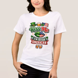 Irisch-Amerikanisches-Erbe-T-Shirt Tri-Blend Shirt
