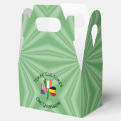 Irisch-amerikanisches Kleeblatt-Flag Personalisier Geschenkschachtel (Geöffnet)