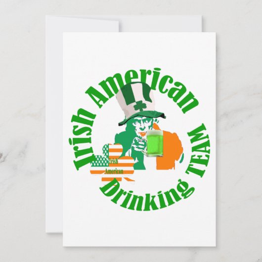 Irisch-amerikanisches Trinkteam (Vorderseite)