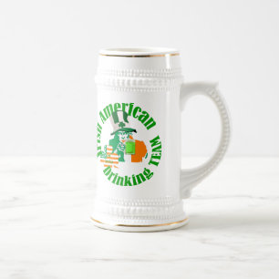 Irisch-amerikanisches Trinkteam Bierglas