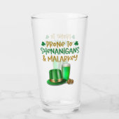 Irisch anfällig für Shenanigans Glas (Rückseite)