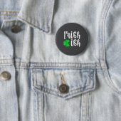 Irisch-angehauchtes Süßes Irisches Erbe Viel Glück Button (Beispiel)