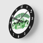 Irisch auf den Knochenhals Runde Wanduhr (Winkel)