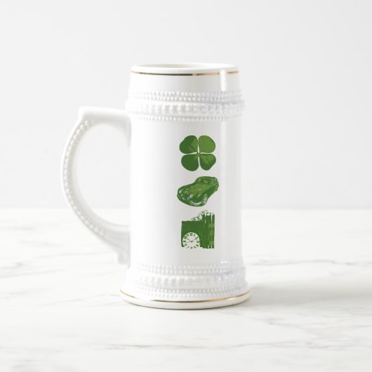 IRISCH. AUTO. BOMBE BIERGLAS (Links)