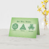 Irisch bekommt gute Wünsche, religiös Karte (Gelbe Blume)