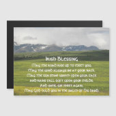 Irisch Blessing Green Valley Foto Magnetic Card Magnetkarte (Vorne/Hinten)